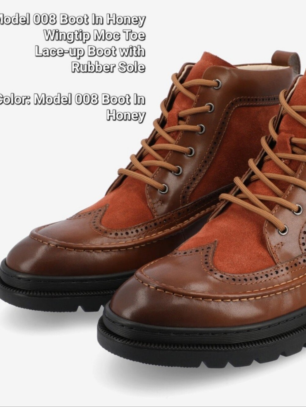 Taft Honey Brown Leather & Suede Chukka Boots